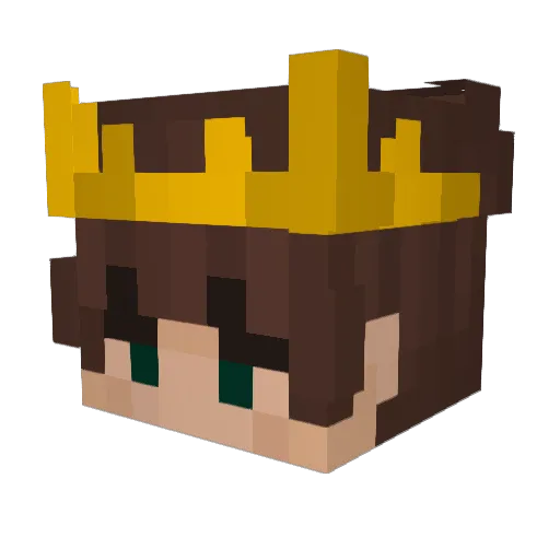 MrBarneyy Minecraft avatar head, 3D render