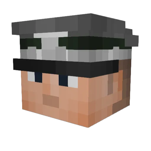 MrBarrett1 Minecraft avatar head, 3D render