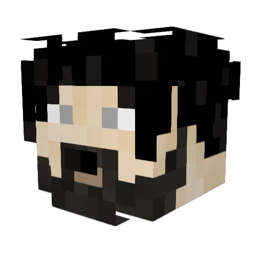 MrBatis Minecraft avatar head, 3D render