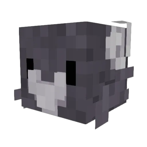 MrBatsy Minecraft avatar head, 3D render