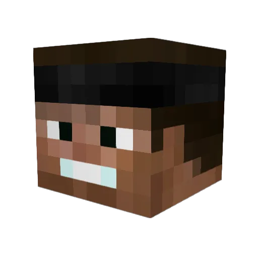 MrBbulsack Minecraft avatar head, 3D render