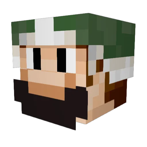 MrBean35000vr Minecraft avatar head, 3D render
