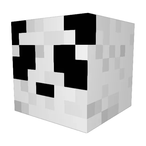 MrBeast1 Minecraft avatar head, 3D render