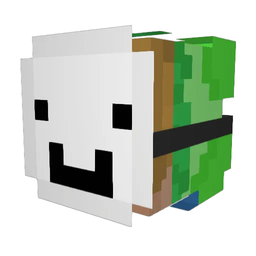 MrBeast202 Minecraft avatar head, 3D render