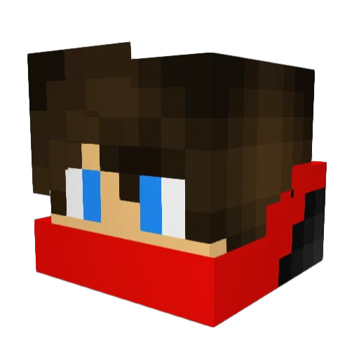 MrBeetsYT Minecraft avatar head, 3D render