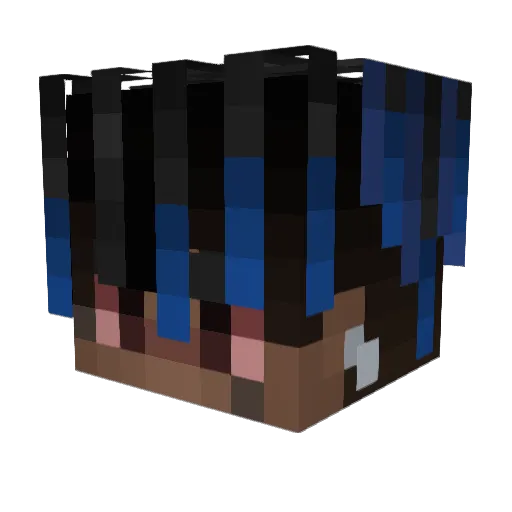MrBennz Minecraft avatar head, 3D render