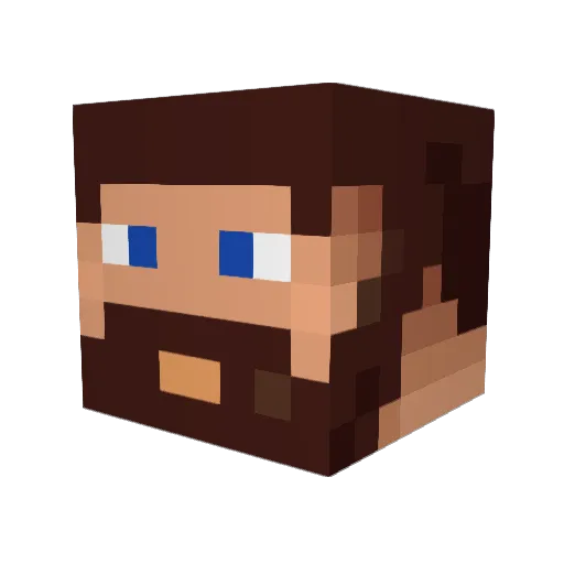 MrBenyJean Minecraft avatar head, 3D render