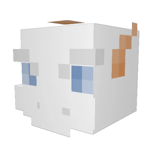 MrBibbob Minecraft avatar head, 3D render