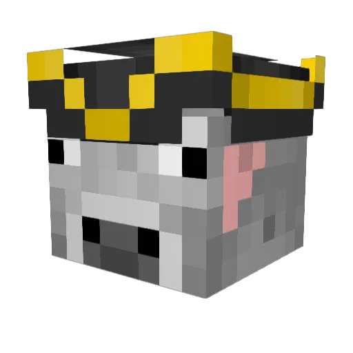 MrBigBossk Minecraft avatar head, 3D render