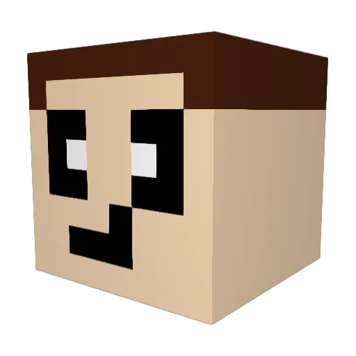 MrBigNuts19 Minecraft avatar head, 3D render