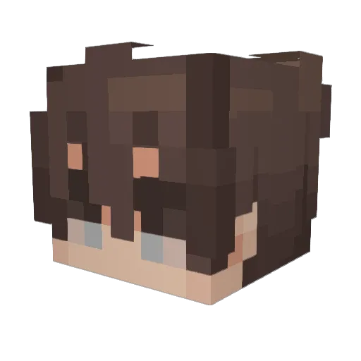 MrBigSans Minecraft avatar head, 3D render