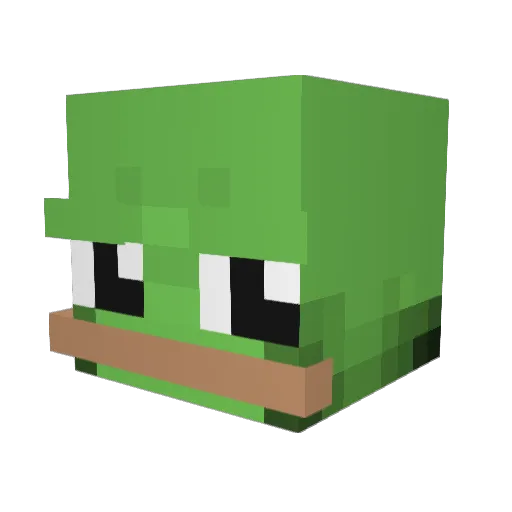 MrBilly420 Minecraft avatar head, 3D render