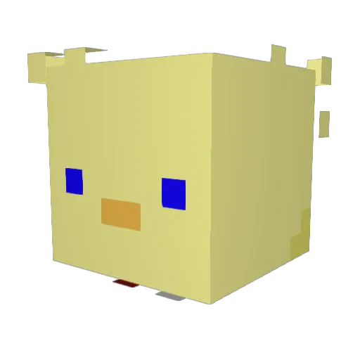 MrBindt Minecraft avatar head, 3D render