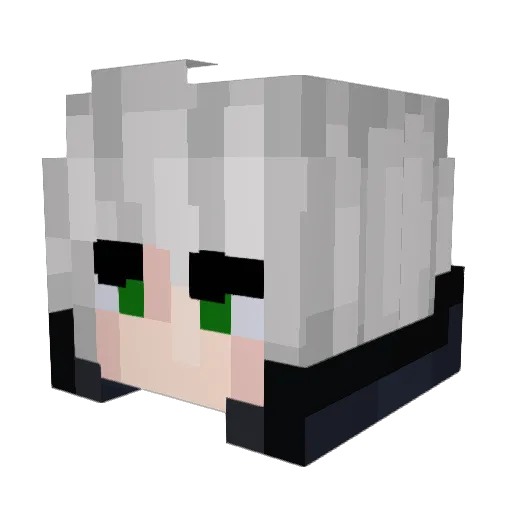 MrBingLong Minecraft avatar head, 3D render
