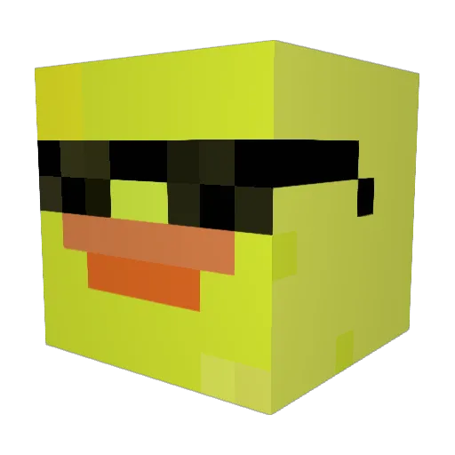 MrBingaBinga Minecraft avatar head, 3D render