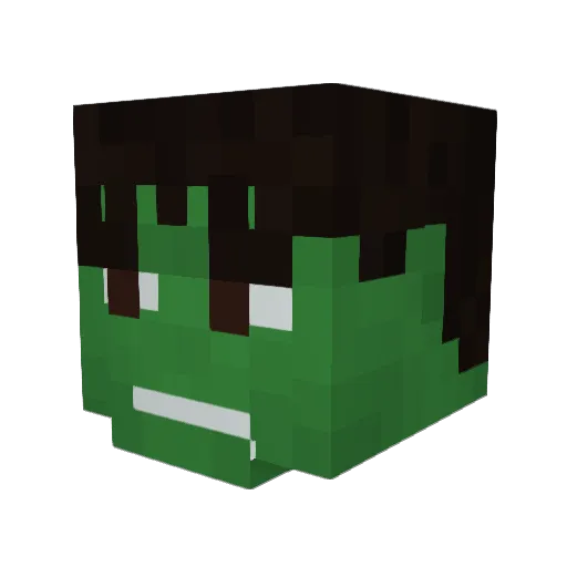 MrBinxy Minecraft avatar head, 3D render