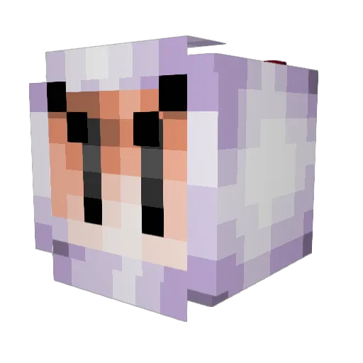 MrBisharpp Minecraft avatar head, 3D render