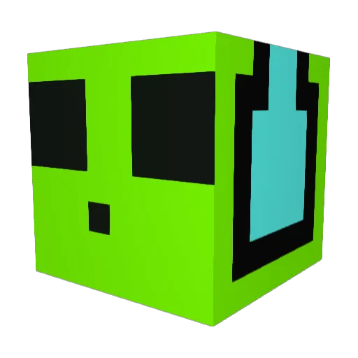 MrBlabrz Minecraft avatar head, 3D render