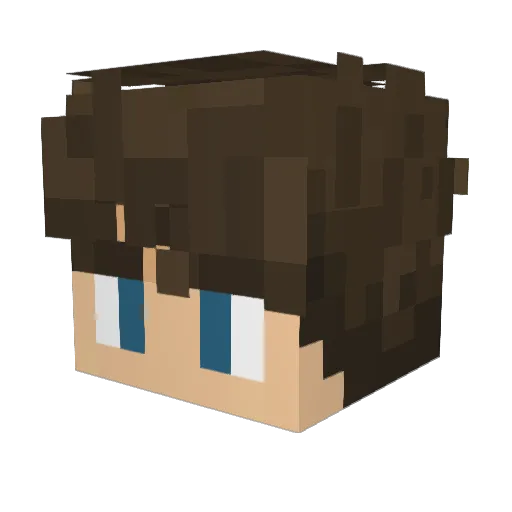 MrBlake08 Minecraft avatar head, 3D render
