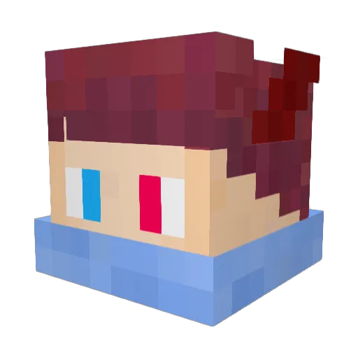 MrBleZ Minecraft avatar head, 3D render