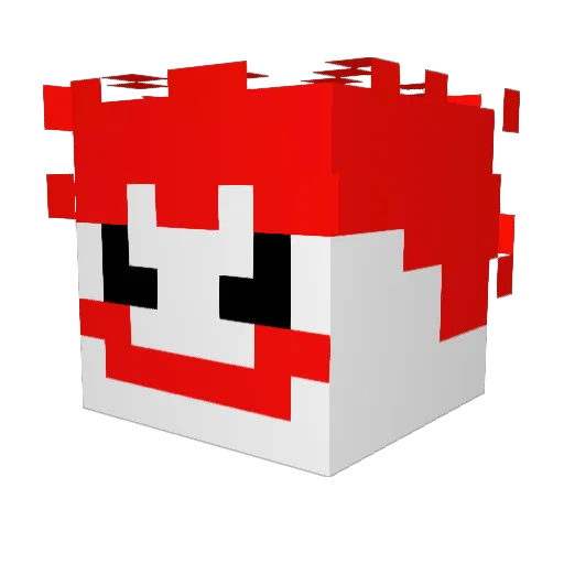 MrBleyk Minecraft avatar head, 3D render