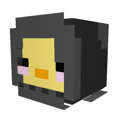 MrBlokhed Minecraft avatar head, 3D render
