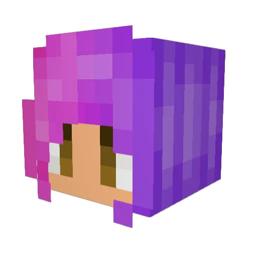 MrBlonde007 Minecraft avatar head, 3D render