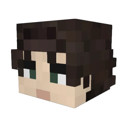 MrBloodyyy Minecraft avatar head, 3D render