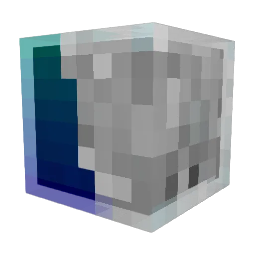 MrBlue74 Minecraft avatar head, 3D render