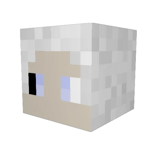 MrBlueCharon Minecraft avatar head, 3D render