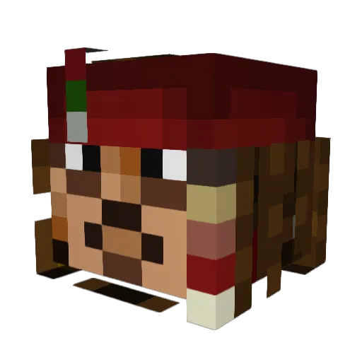 MrBlueHead Minecraft avatar head, 3D render