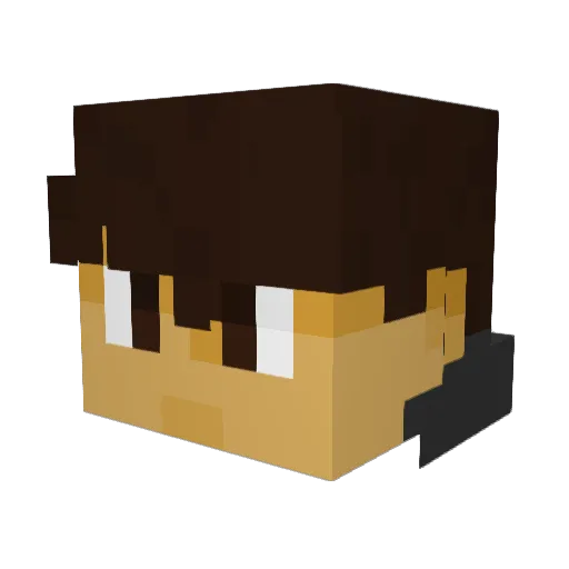 MrBob2122 Minecraft avatar head, 3D render