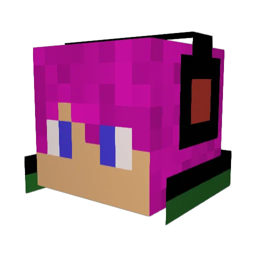 MrBob300 Minecraft avatar head, 3D render