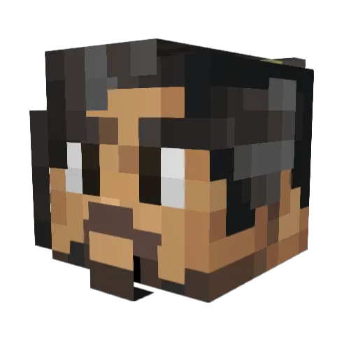 MrBonapart Minecraft avatar head, 3D render