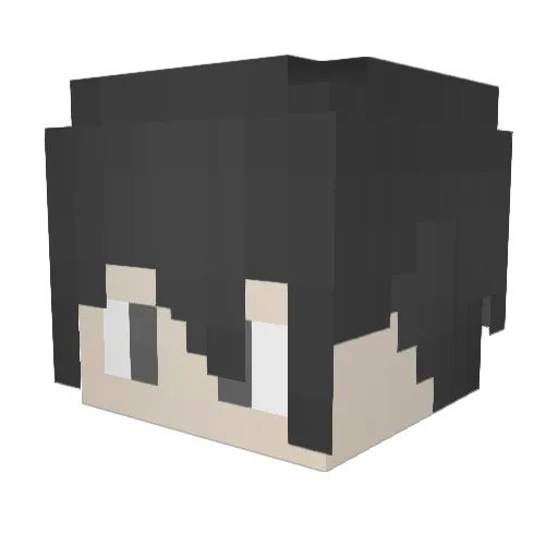MrBondiBaboon Minecraft avatar head, 3D render