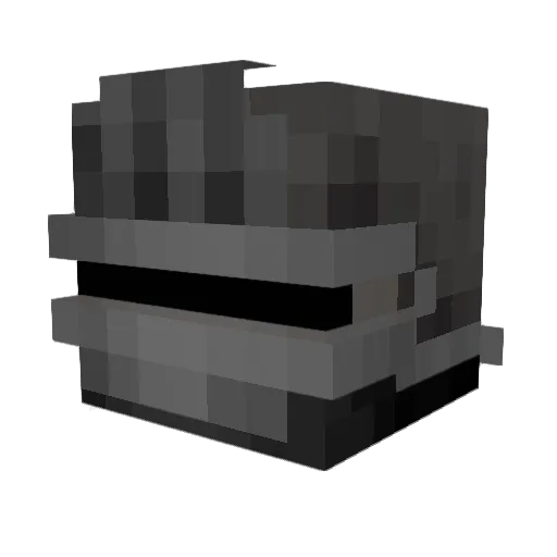 MrBorky Minecraft avatar head, 3D render