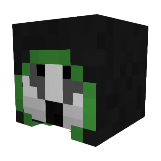 MrBorsuk Minecraft avatar head, 3D render