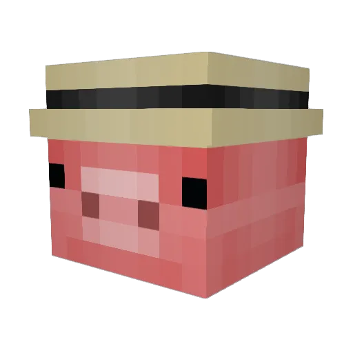 MrBotDJ Minecraft avatar head, 3D render