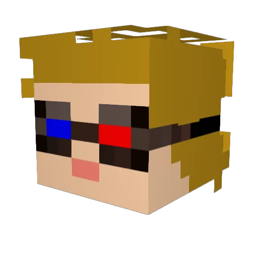MrBowlerHat Minecraft avatar head, 3D render