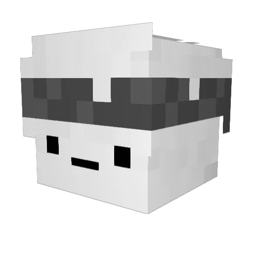 MrBrahim Minecraft avatar head, 3D render