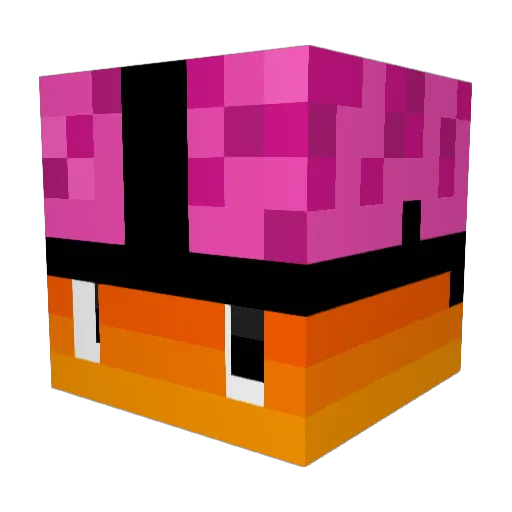 MrBrainerX Minecraft avatar head, 3D render