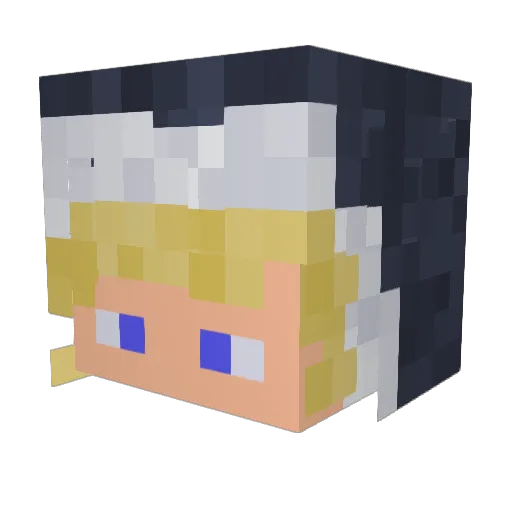 MrBrenky Minecraft avatar head, 3D render