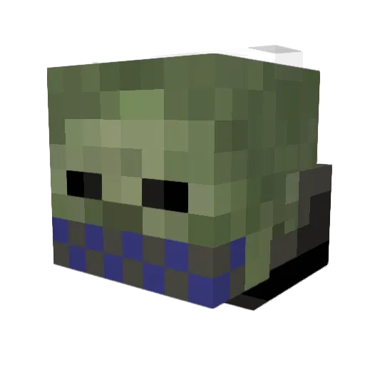 MrBrisingon Minecraft avatar head, 3D render