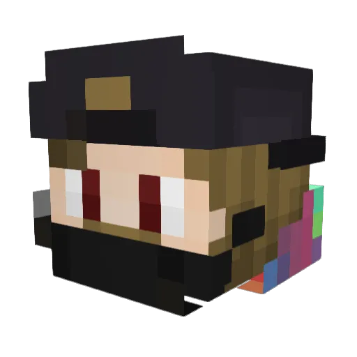 MrBritish_ Minecraft avatar head, 3D render