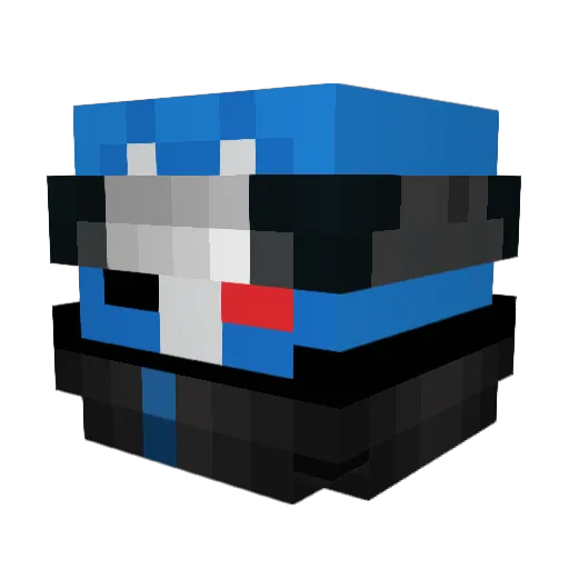 MrBroombtw Minecraft avatar head, 3D render