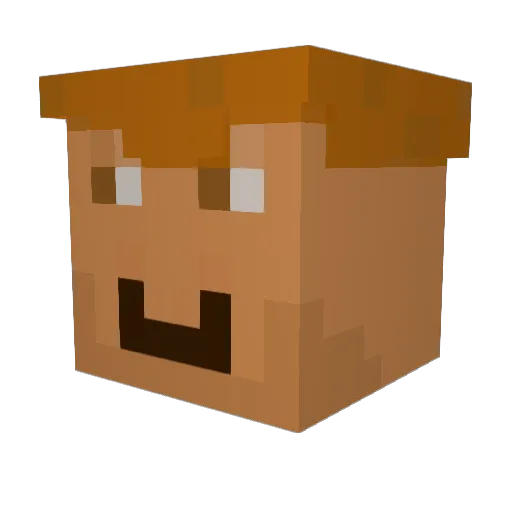 MrBrot15 Minecraft avatar head, 3D render