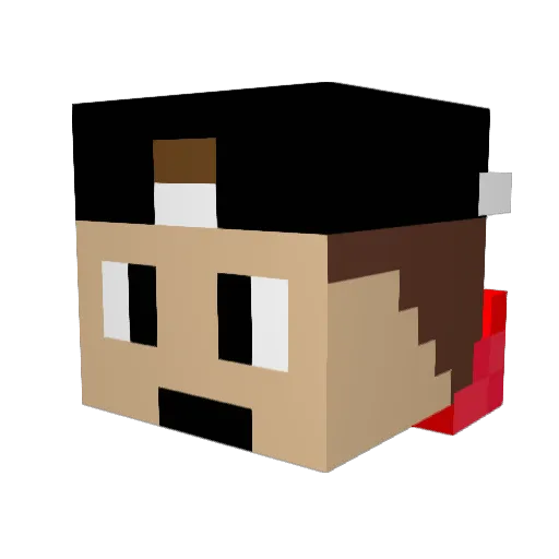 MrBrother02 Minecraft avatar head, 3D render