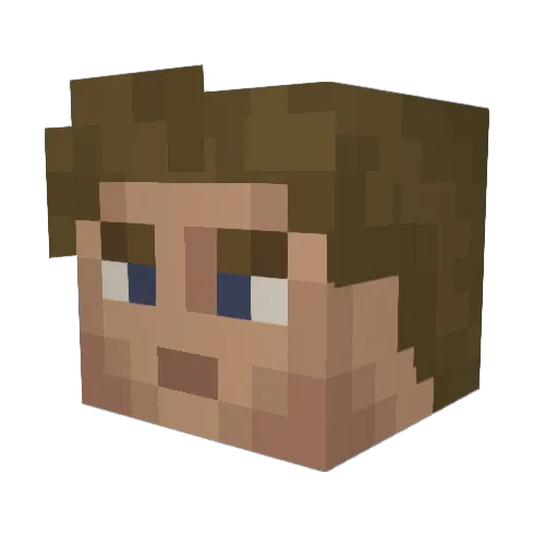 MrBrownStone79 Minecraft avatar head, 3D render