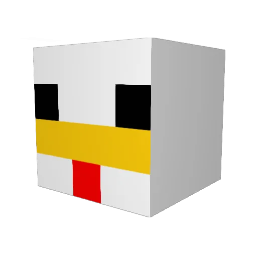 MrBrunozinho Minecraft avatar head, 3D render