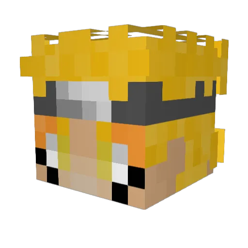 MrBucketList Minecraft avatar head, 3D render